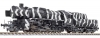 Lokomot�va s tendrom, BR 42, 42 1486, zimn� kamufl�