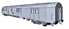 Postwagen �BB, grau/gelb