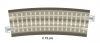 Bedding track grey curved track R32
