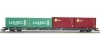 Kontajnerov� vag�n Sggnss-XL MFD + 2x UASC 20 ft + 2x 20 ft HC Caru