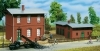 Administrative building with shed