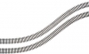 Wooden sleeper flexi-track