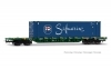 CEMAT, Sgnss container wagon, green, with 45' container "Safmarine", ep. VI CEMAT, Sgnss container wagon, green, with 45' container "Safmarine", ep. VI