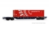 Mercitalia Intermodal, four-axle container wagonSgnss, blue, with 45 feet in length. Codognotto, E
