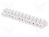 Konektor: svorkovnica; 24A; 400V; skrutkov� svorka; biela; 2,5mm2