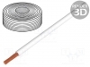 K�bel pre digit�lne in�tal�cie, 0,25 mm2, biely, metrov� predaj (1 meter)