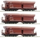 3 piece set (2): Ore wagons, DB