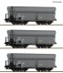 3 piece set: Self-unloading hopper wagons, CSD