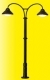 Stani�n� dvojlampa, LED tepl� biela