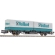 Kontajnerov� vag�n, DB, Lgjs 571.1, 2 vymenite�n� platformy "Vaillant"