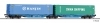 Kĺbový plošinový vagón Sggmrs s kontajnermi,  Rail Re Lease B.V.