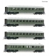 4-piece set: Passenger train coaches "Plan D", NS