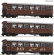 3-piece set: tscherbr passenger train, NVOG