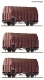 3-piece set: Sawdust wagons, BB