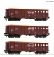 3-piece set: Open freight wagons, Budamar