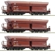 3 piece set (2): Ore wagons, DB