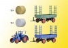 Poľnohospodársky set so svietiacim traktorom