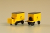 Electric postal trolley with trailer
