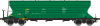 Výsypný vagón Uagps, zelený, SK-PSZ
