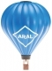 Hot air balloon with gas flame