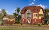 H0 Railwayman house with scaf