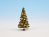 Vianočný zelený stromček s 20 x LED, 8cm