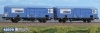 Set dvoch chladiaresnkých vagónov INTERFRIGO, modré, FS