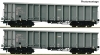 Set 2 otvorených nákladných vagónov  Eanos, AWT