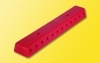 Rail red with screws, 2 piece