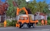H0 UNIMOG with trimming attac