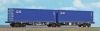 Kontajnerový vagón Sggrss 80’ PKP s kontajnermi