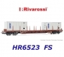Kontajnerový vagón Rgs s dvoma kontajnermi FIAT, FS